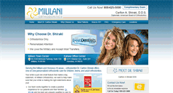 Desktop Screenshot of mililaniorthodontics.com